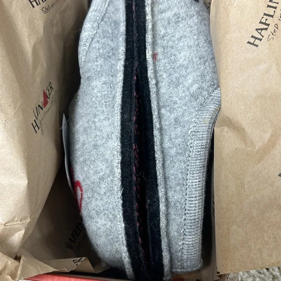 Haflinger Gray Women's Slippers - Picture 7 of 13